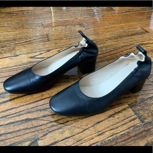 Everlane Day Heel Black Leather Sz 7